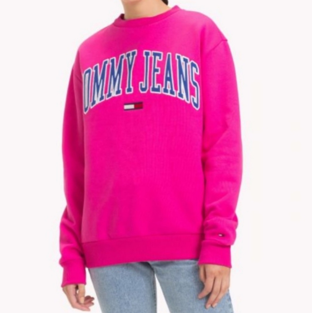 Tommy Hilfiger Jean's Collegiate sweatshirt pink